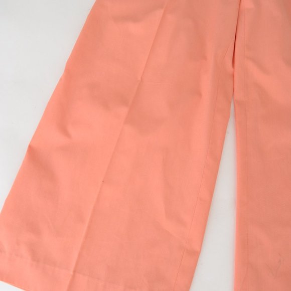 Coral Short Sleeve Jumper Pantsuit 70s Bell Bottoms Leisure Suit - Picture 5 of 16